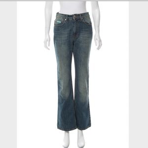 ALEXACHUNG High-Rise Wide Leg Jeans